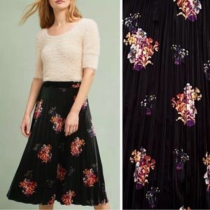 Maeve Floral Velvet Midi Skirt